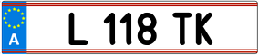 Trailer License Plate